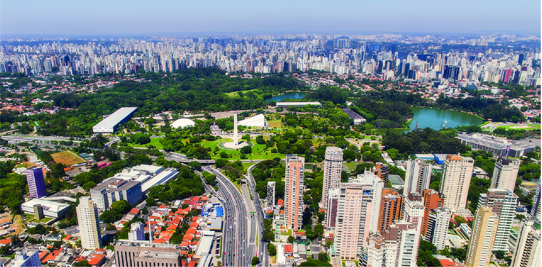Vista aérea da Vila Mariana em São Paulo